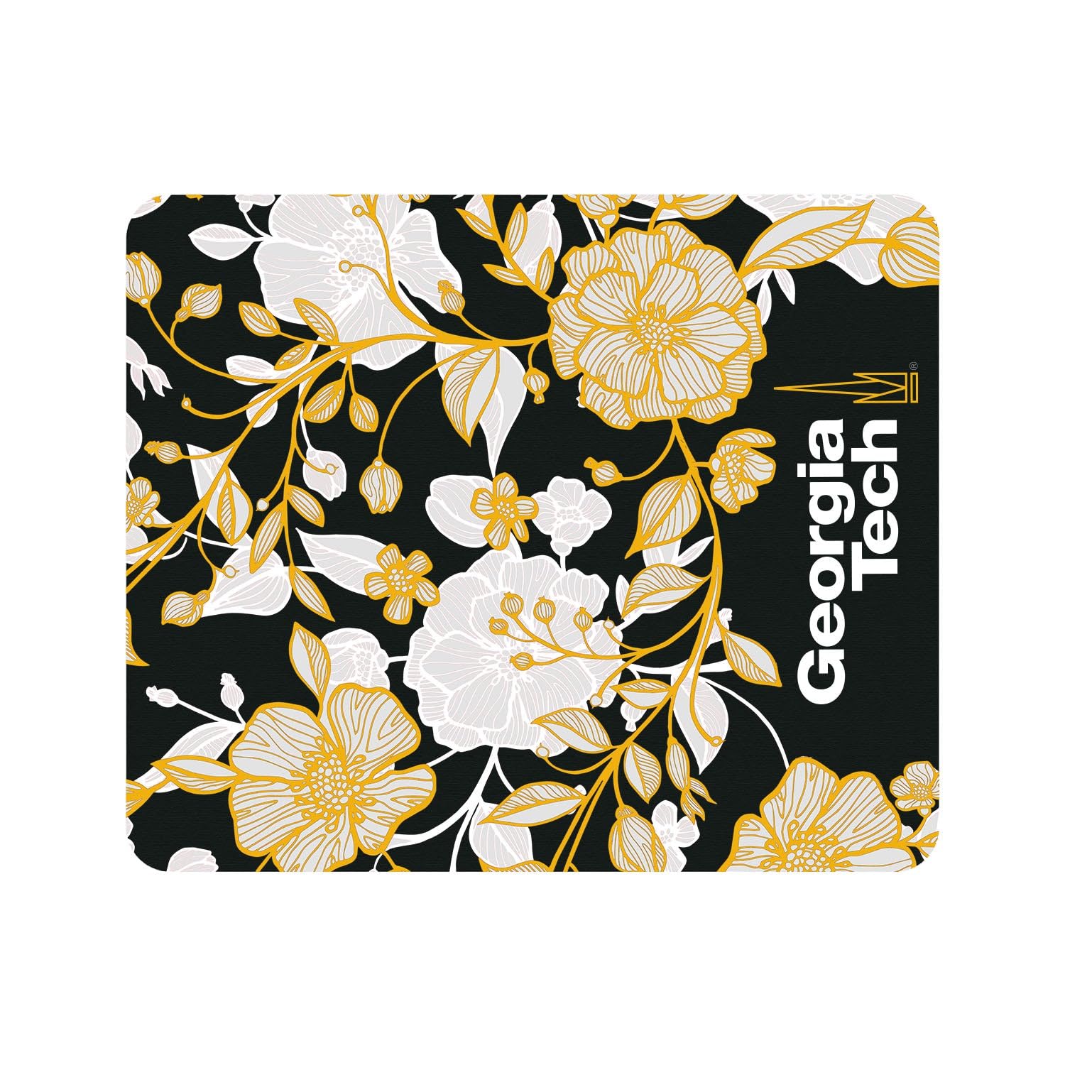 Mouse Pad, Fabric, Georgia Institute of Technology Standard/Floral Lace