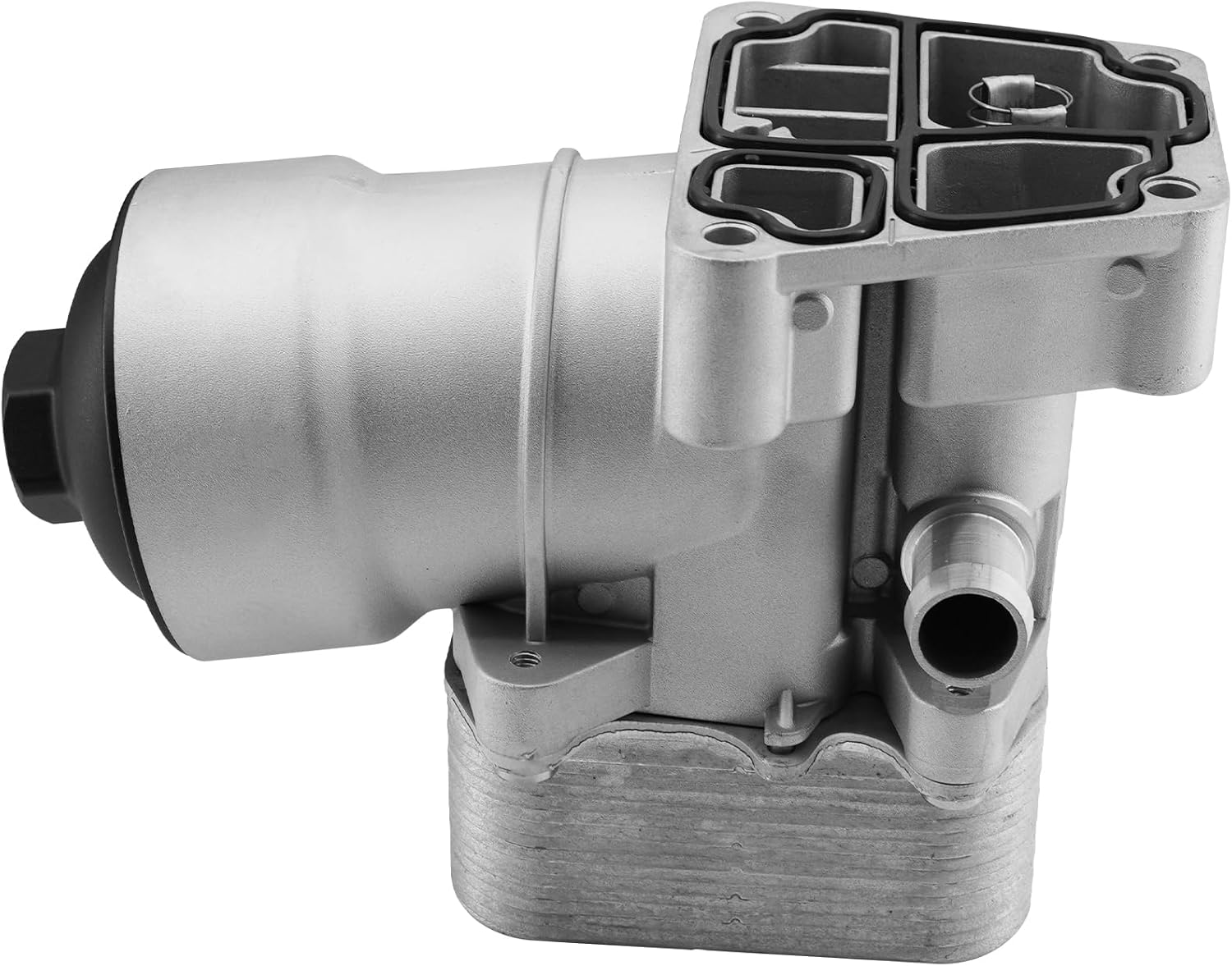 Upgraded Aluminum Oil Filter Housing Assembly Compatible with VW Golf Plus Passat Tiguan TDI 1.6/2.0L 2009-13, Fit for Audi A3 Q3 2.0L Diesel, Replace 03L115389H 03L115389B 03L115389C