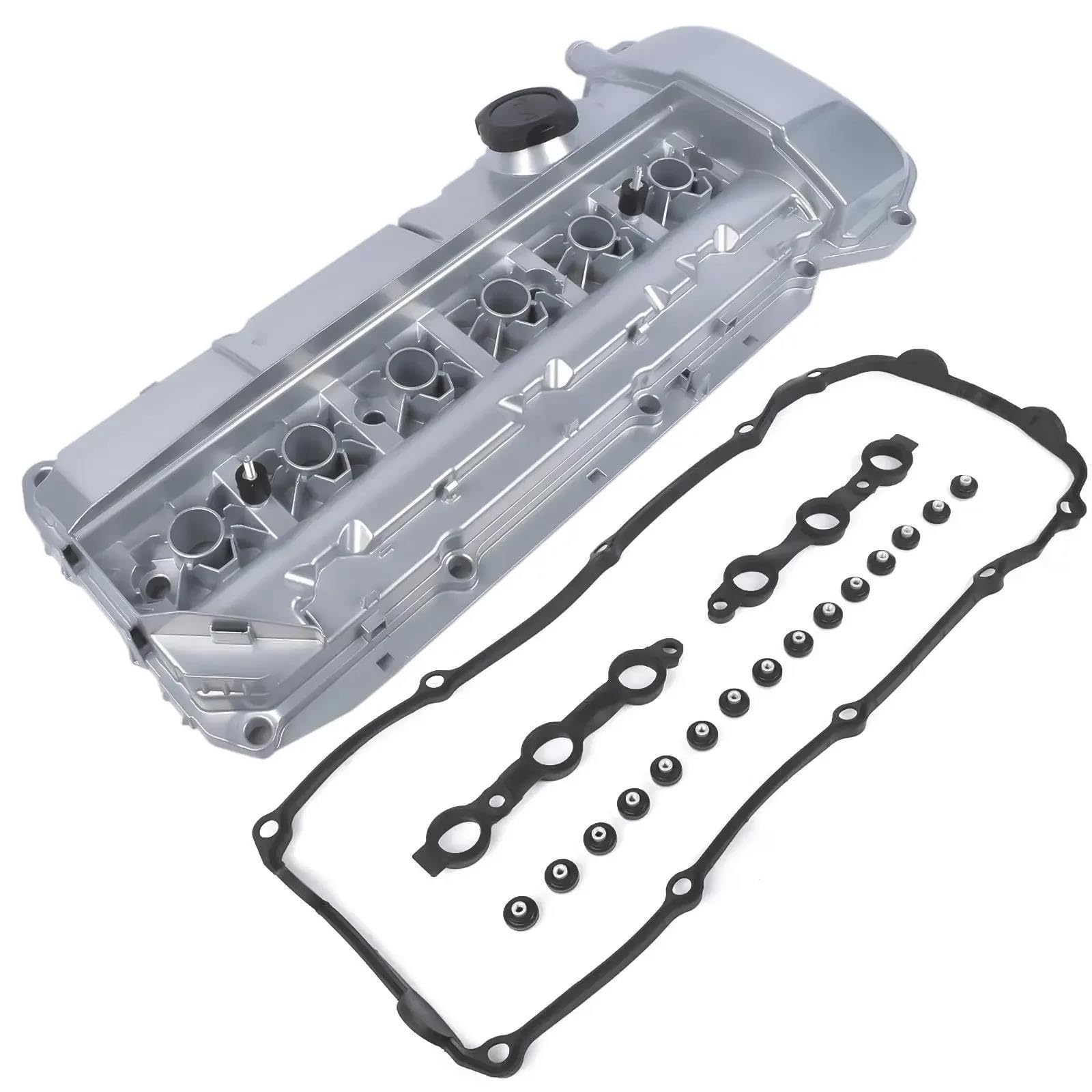 Coperchio valvola auto Kit Coperchio Valvola In Alluminio Per BMW Per 325i 330Ci 525i E46 E39 E53 E60 E85 E61 X3 X5 Z4 11127512839 Coperchio valvole