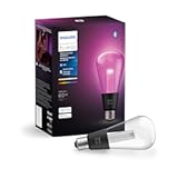 Lightguide ST23 Edison Smart LED Bulb – Handblown Glass - Color Changing Light - Compatible with Amazon Alexa, Apple HomeKit and Google Assistant - Bluetooth and Hue Bridge Compatible