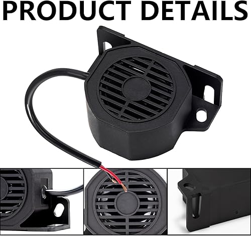 Miniatura 5 de Alarma de respaldo 110dB 12V-48V Alarmas universales de sirena industrial resistente reversa (paquete de 6)