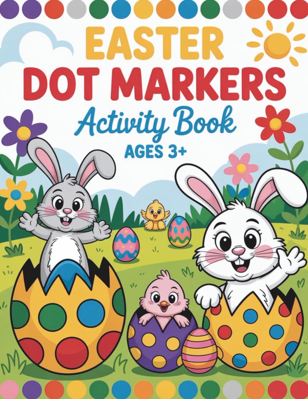 Easter Dot Markers Activity Book: Easy and Fun Do a Dot Coloring Pages for Toddlers and Kids Ages 3+