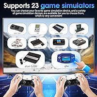 Vista 2 de 2025New Wireless Retro Game Console,40000+Games and 23 EmulatorsPlug and Play 4K HD HDMI TV Game Stickwith Dual 2.4G Wireless Controllers(128G) White