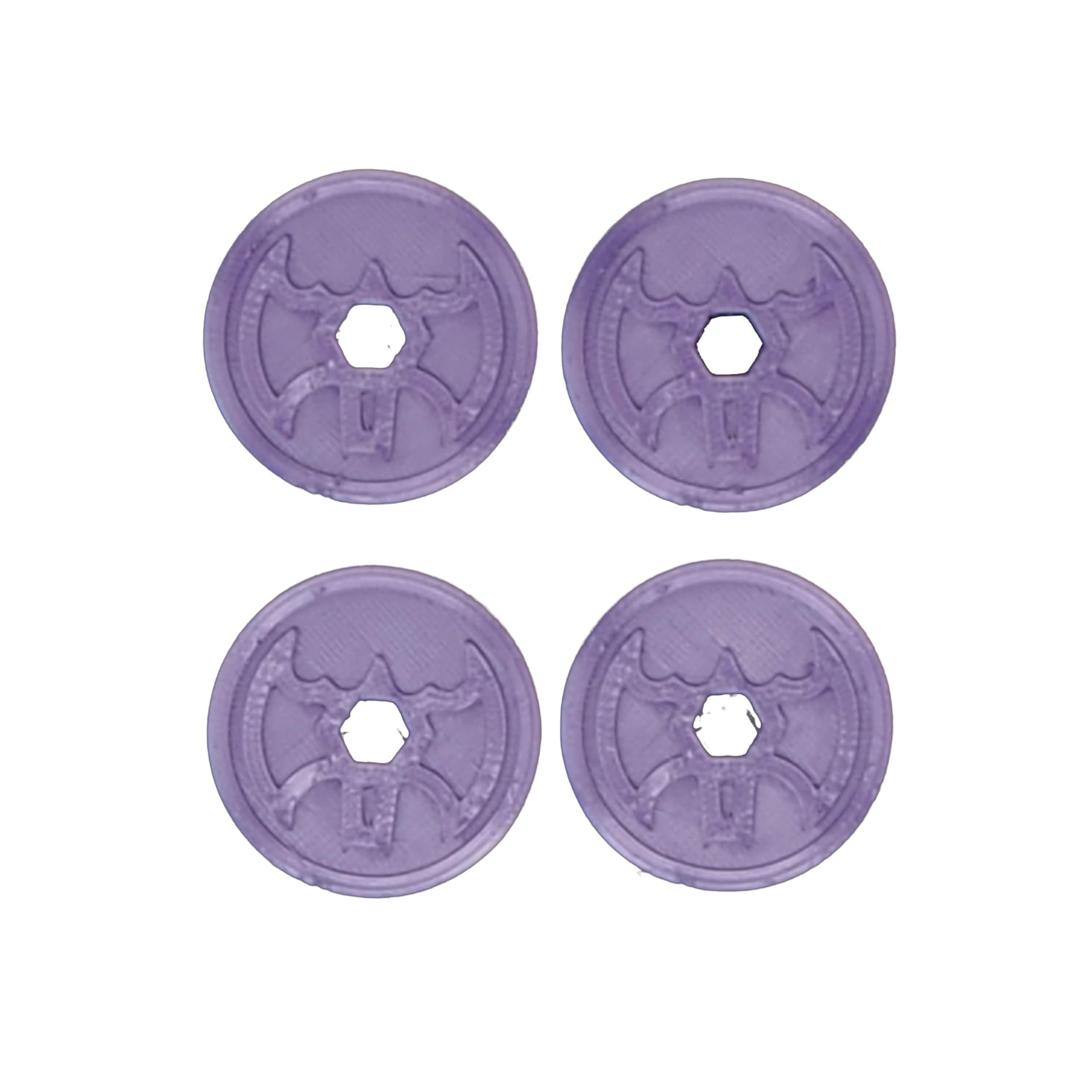 eTech4Us Set of 4 Purple Replacement Disc Part for Imaginext Batbot Bat-Tech