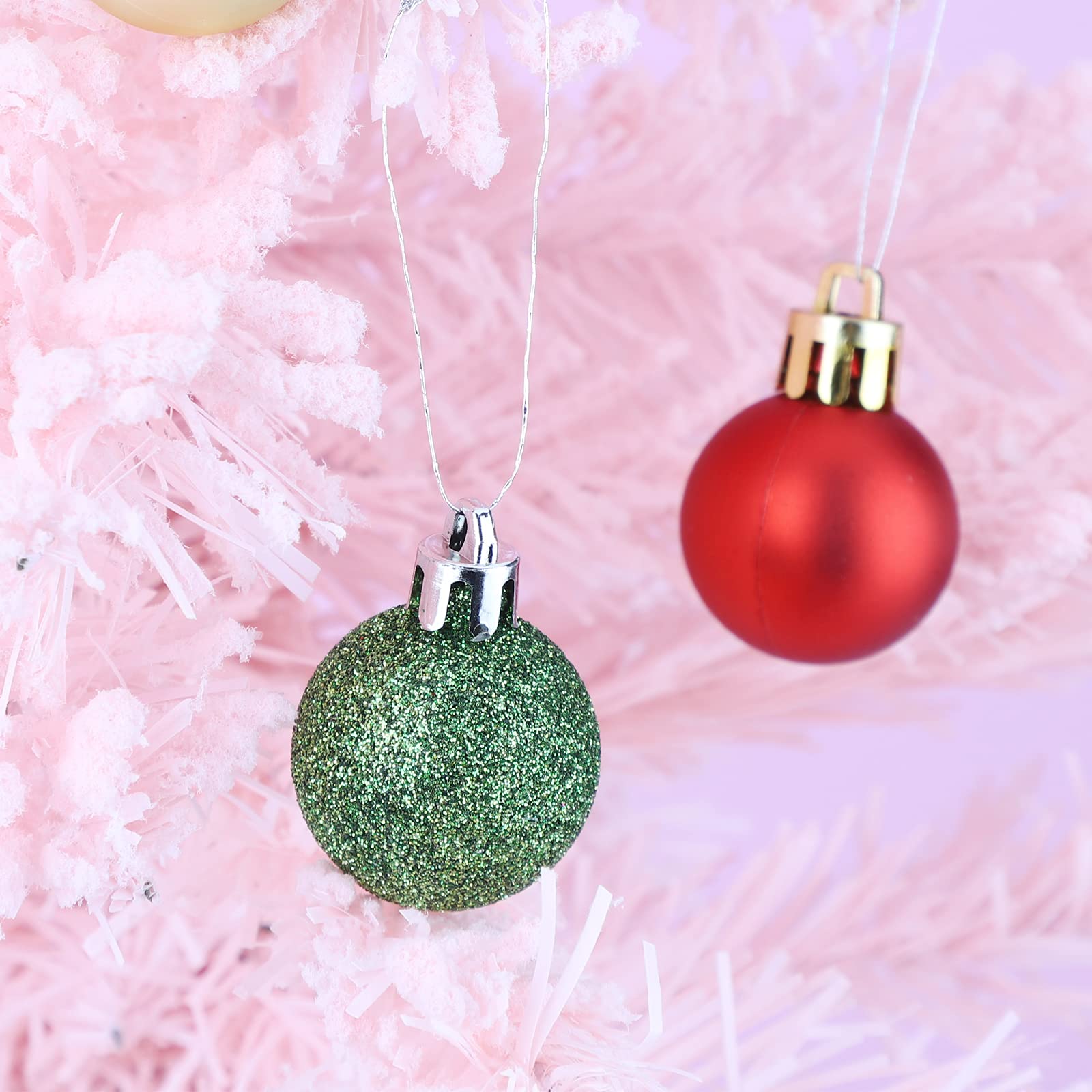 21 Boules Et Décorations De Noël Incassables - Décorations à Suspendre Pour Sapin De Noël, Fêtes, Mariage, Soirée (60, Rouge) - Maison