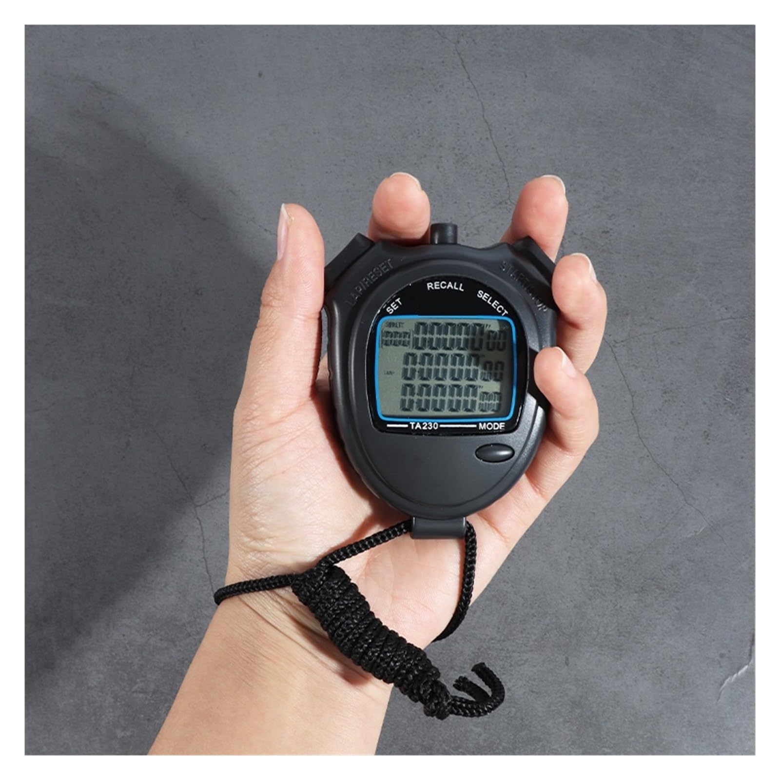Cronometro con display digitale elettronicoSportFitnessCorsaAtleticaAllenamento TA230