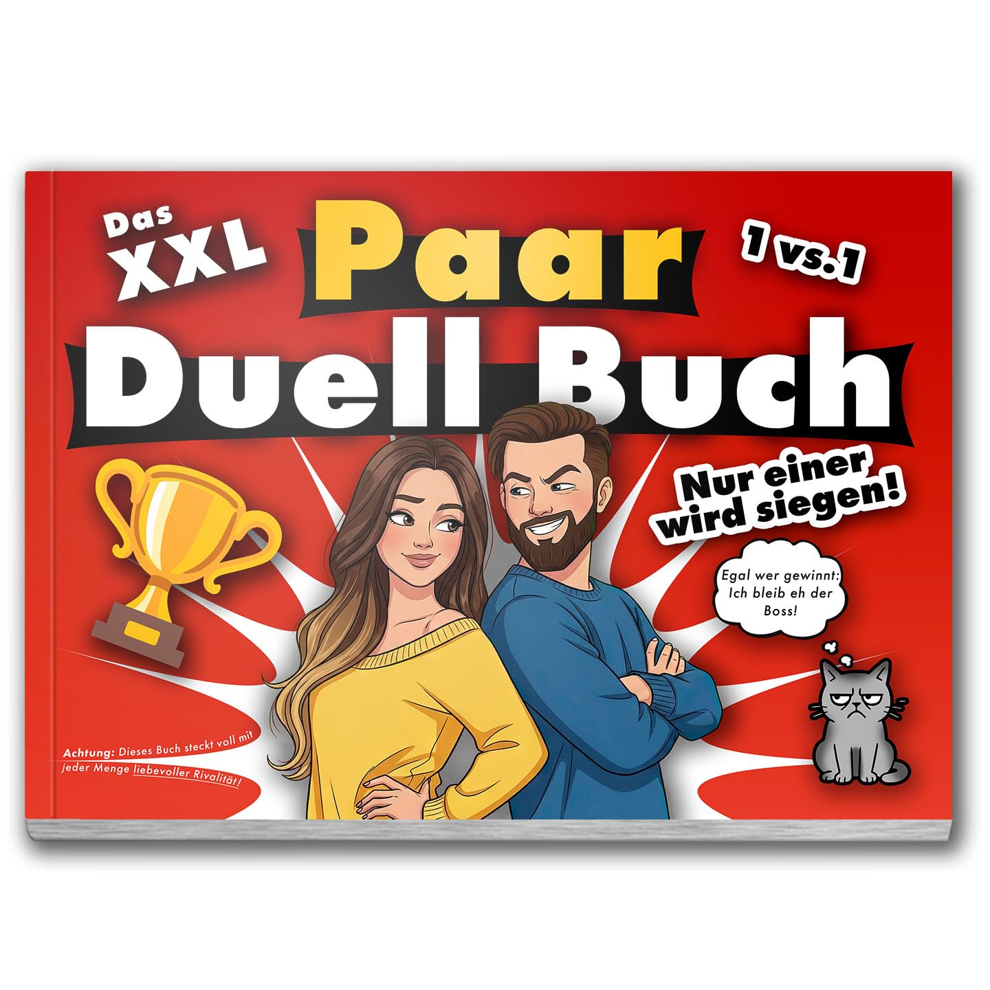 Das XXL Duell-Buch für Paare | Lustige Spiele für Deinen Partner & Dich | Mit Couple Challenges zum Lachen, Wundern, Necken & näher Zusammenfinden, Tolles Geschenk: Jahrestag, Hochzeit, Date-Night