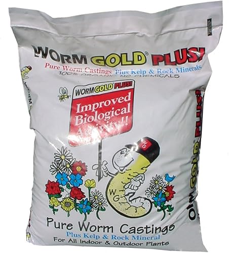 Worm Gold Plus 8010 Pure Worm Castings, 8 cuartos de galón