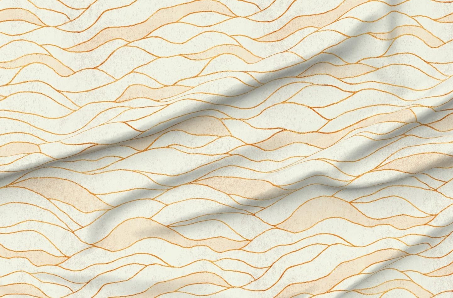 Spoonflower Fabric - Soft Sand Dune Coastal Nautical Neutral Calm Serene Minimal Simple Printed on Petal Cotton Fabric Fat Quarter - Sewing Quilting Apparel Crafts Decor