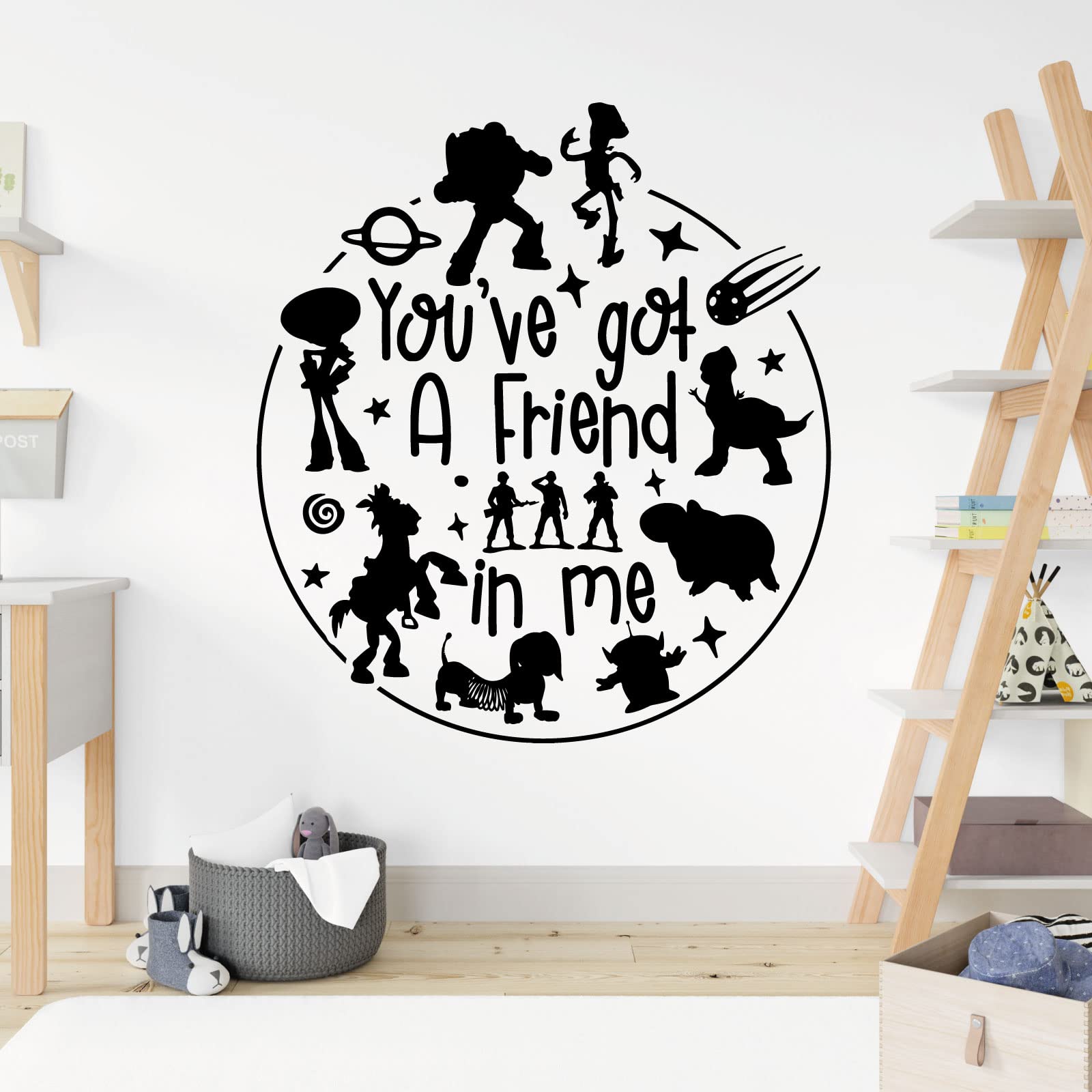 You've Got a Friend in Me - Story Inspired Children's Vinyl Wall Decal Sticker [XXLarge] [Black]