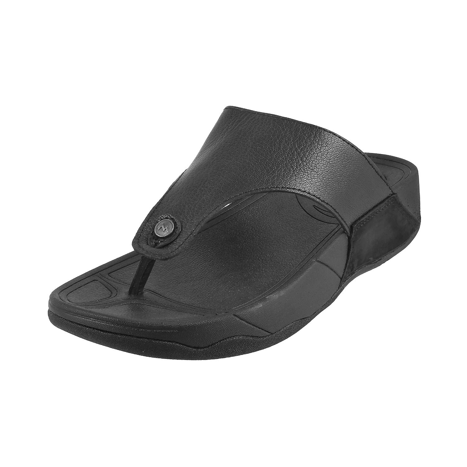 Metro Men's Black Sandals - 10UK/India 