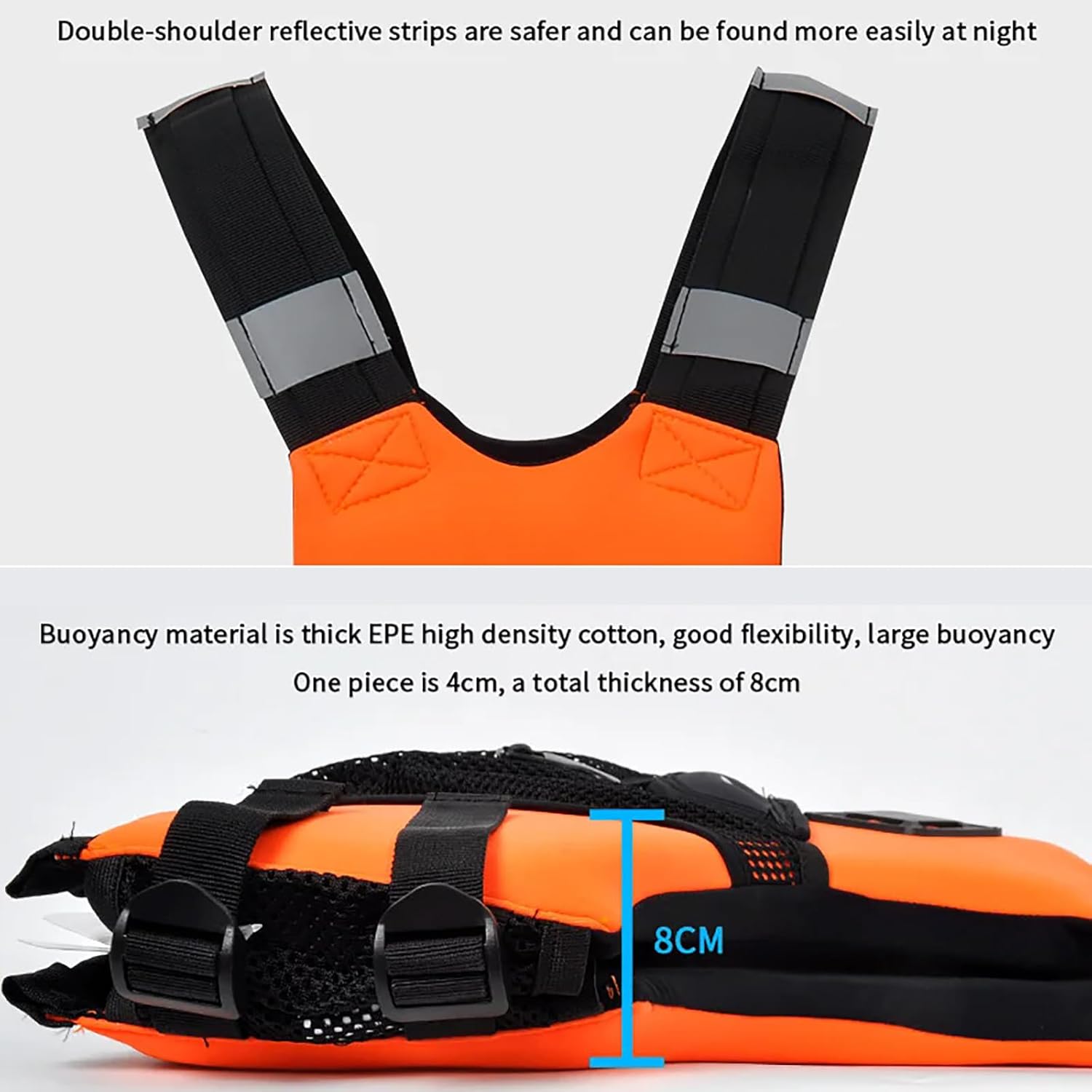 WYYHAA Men's Neoprene Impact Vest for Watersports, Lightweight Adjustable Protective Vest, Flexible & Comfortable for Wakesurfing, Kayaking, Paddle Sports