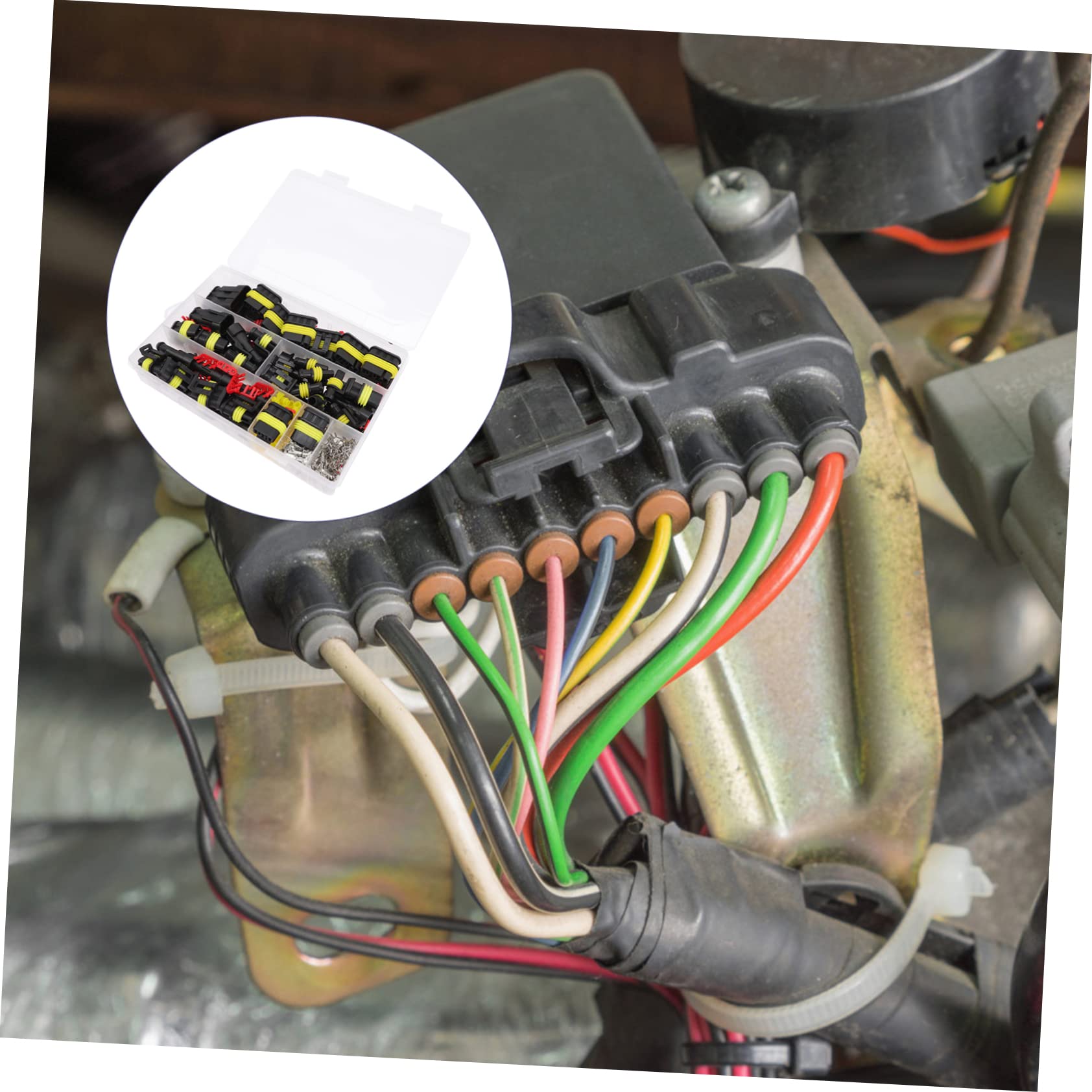 Amosfun 2 Juegos Kit de Conectores Eléctricos para Automóviles Conectores Impermeables para Cables de Moto Camión y Barco Instalación y Material Resistente al Agua