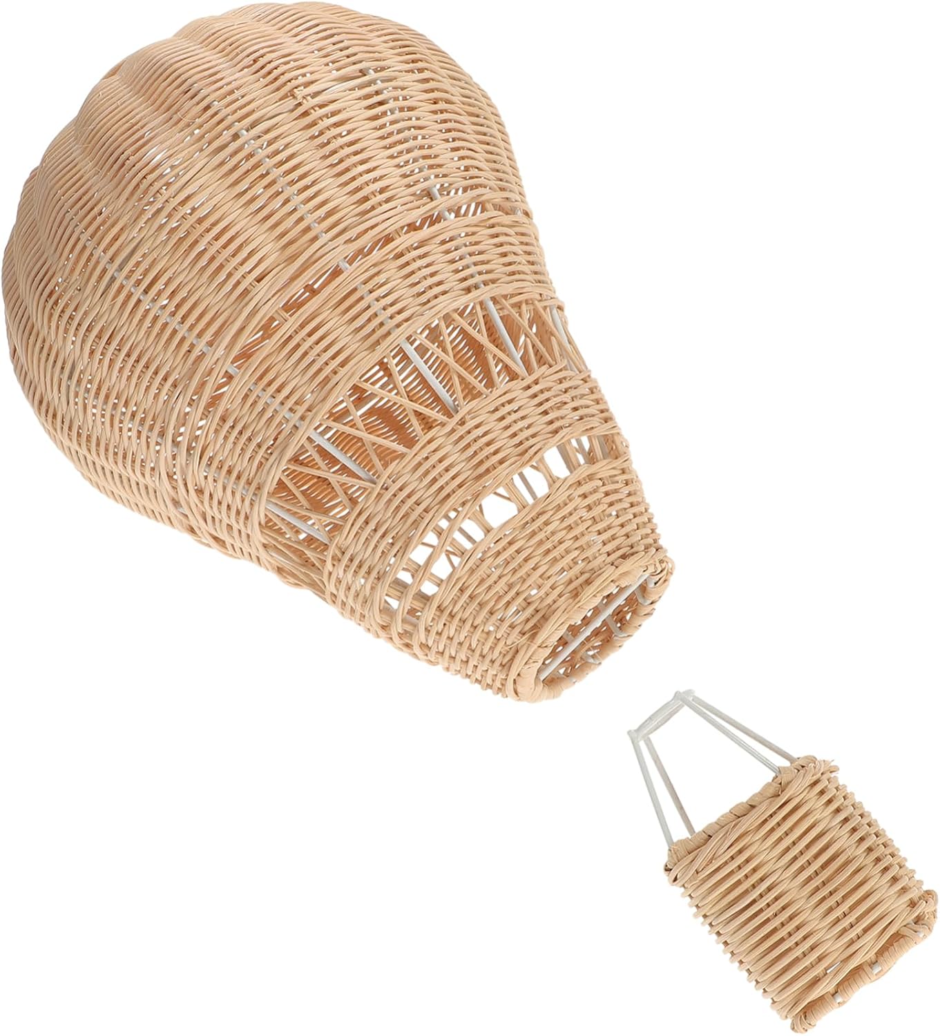 DOITOOL Handmade Rattan Hot Air Balloon Decor Hanging Ornament for Kids Room Wall Art Party Supplies