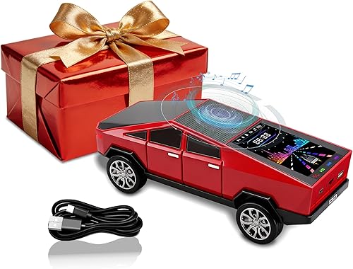 Altavoz Bluetooth para camioneta, mini sistema de sonido portátil para automóvil con radio FM, reproducción USB, llamada manos libres, pantalla LED,