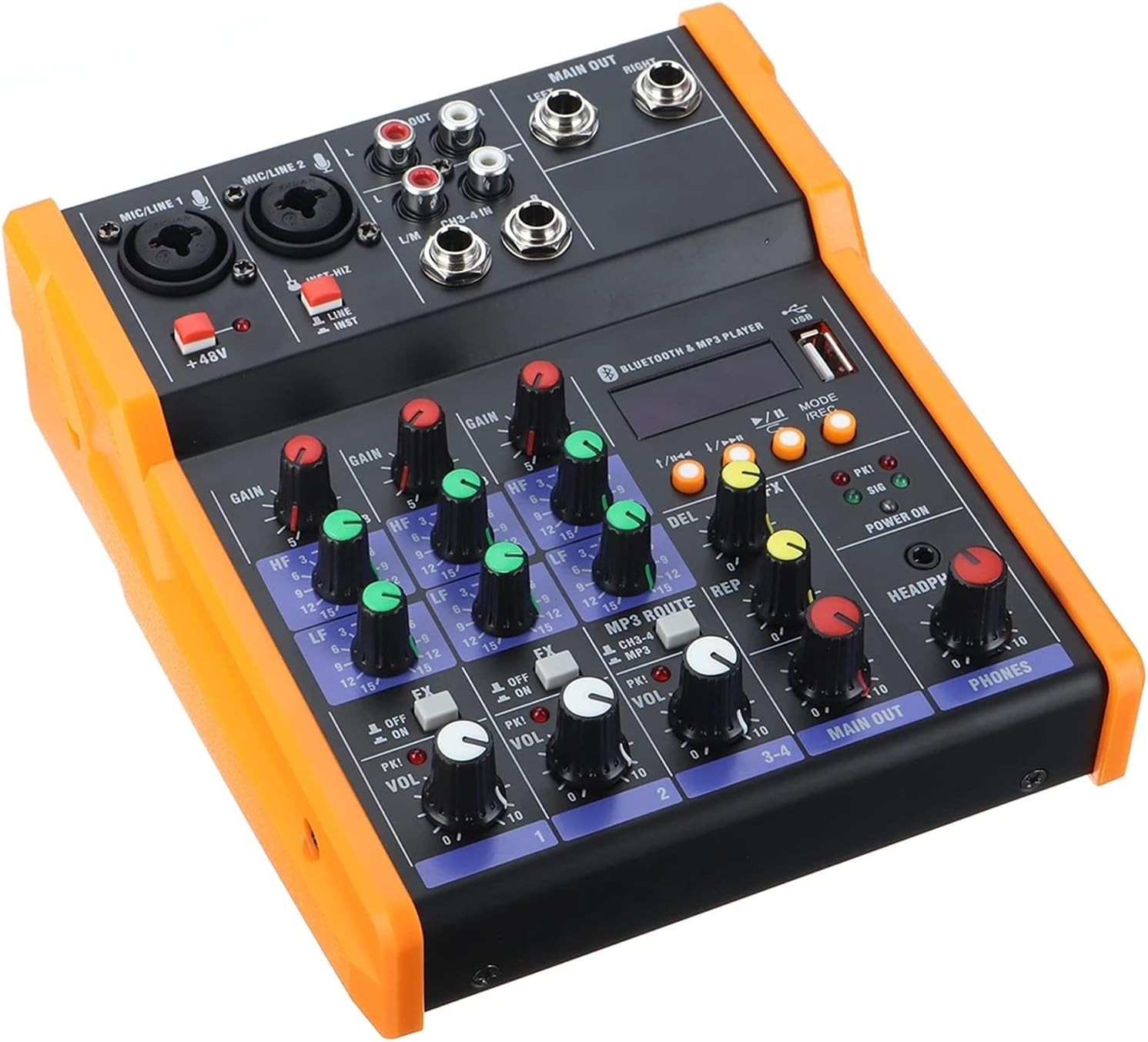 新品未使用】6チャンネル DJオーディオミキサー USB Bluetooth 【新品