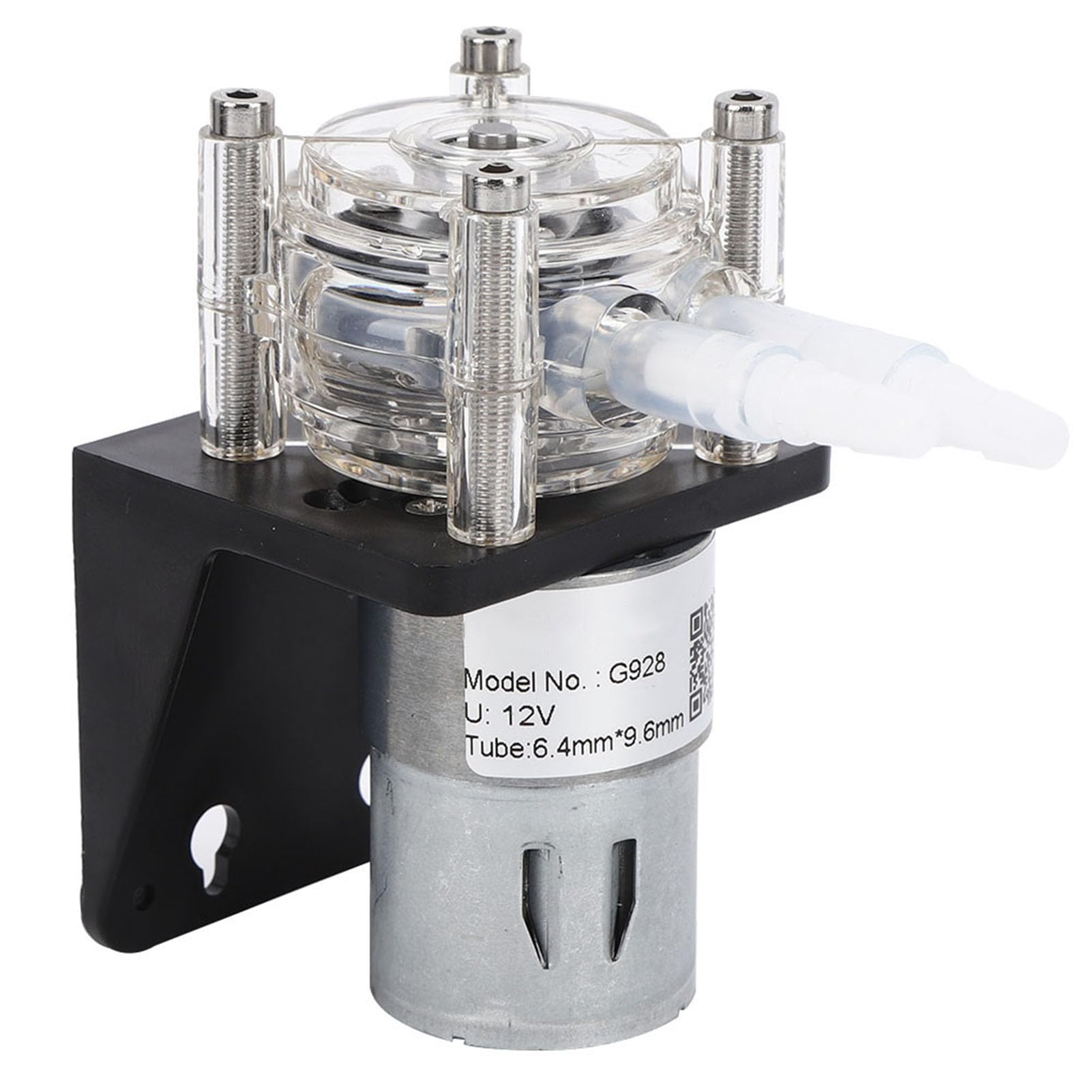 Pompa Perystaltyczna Wysokiej Jakości, Duża z Przezroczystym PC 500 Ml/min 12 V Stal Nierdzewna i Pompa Perystaltyczna Dozująca Duża do Wody (12V)