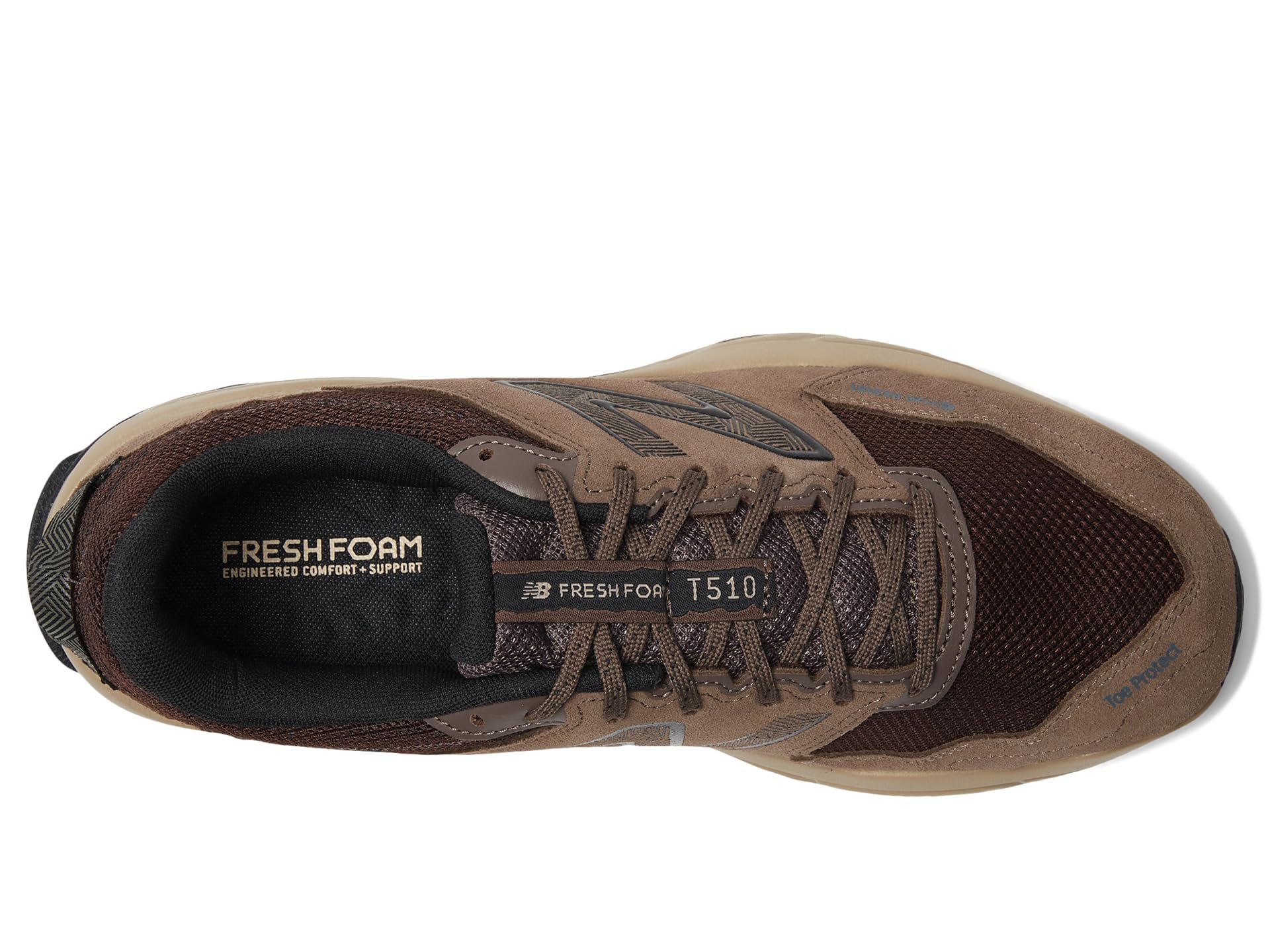 New Balance Men's Fresh Foam 510 V6 H2O Resist Trail Running Shoe, Dark Mushroom/Stoneware/Black, 9