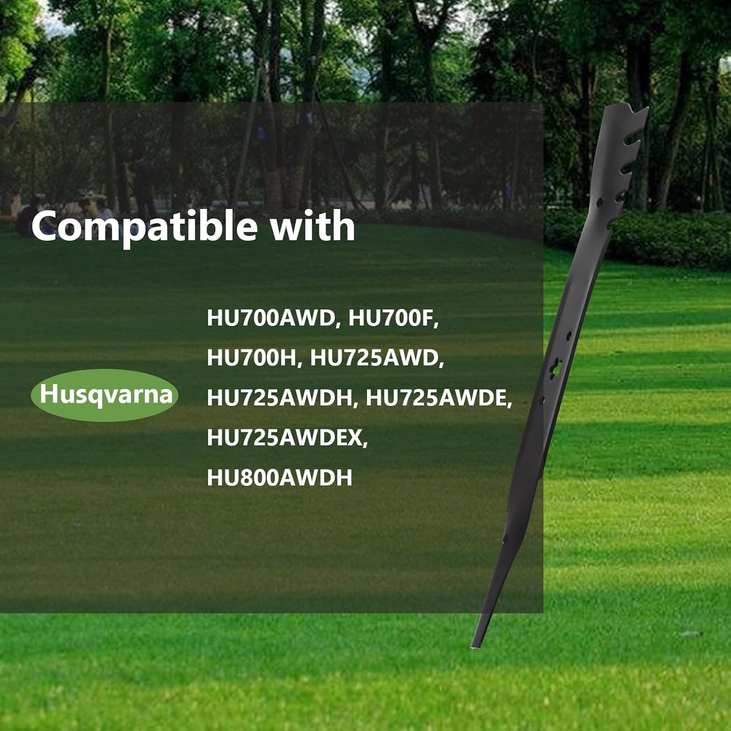 (2PCS) 587199603 Toothed Mulching Lawn Mower Blades - Replace OEM 587199601 - Fits Husqvarna HU700F HU700H HU725AWD HU725AWDH Walk Behind - for 22 Inch Deck