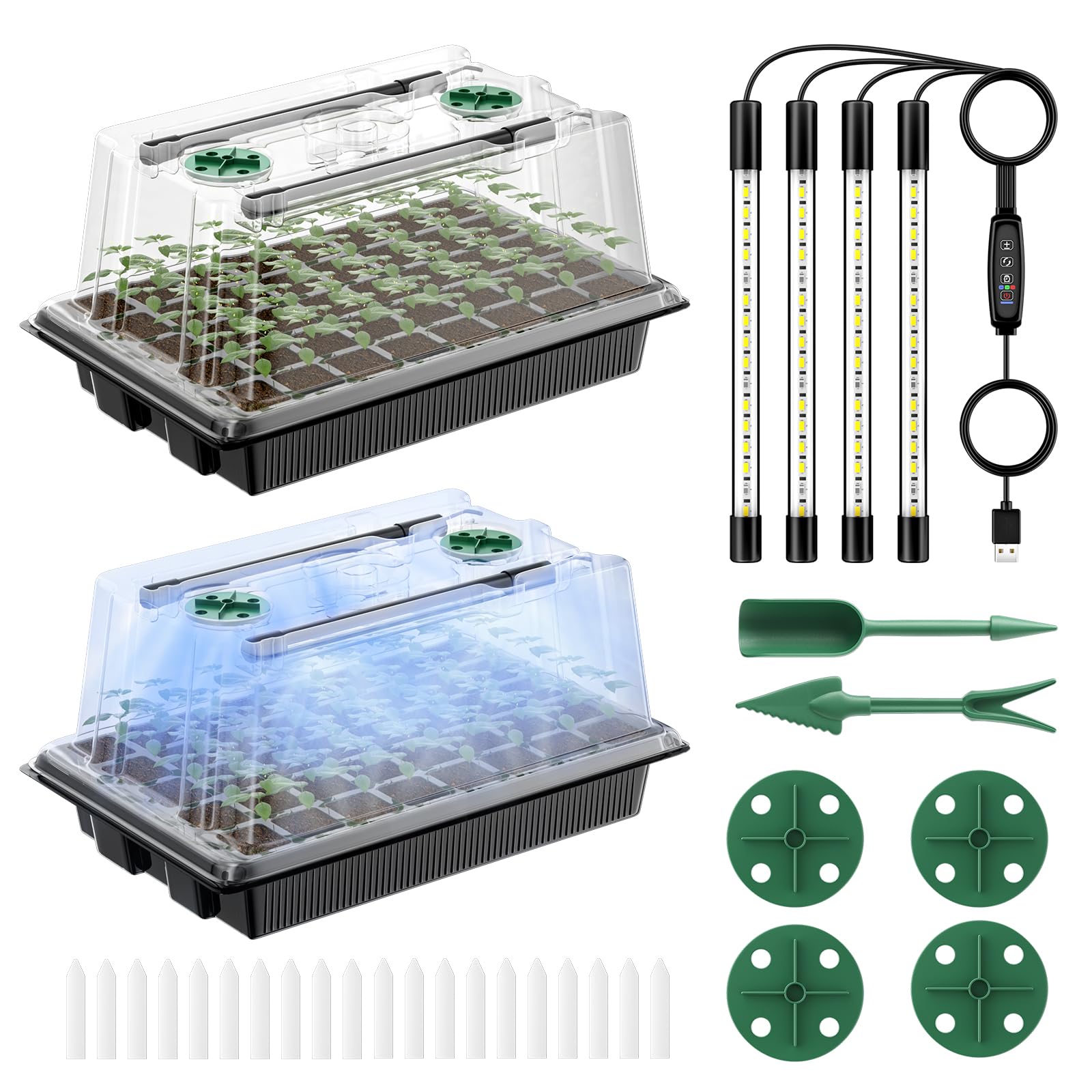 pawfly kit semis 80 alvéoles 2 barres