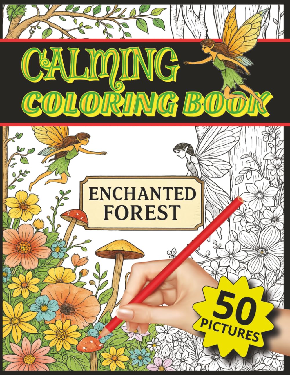 Calming Coloring Book: A Soothing Journey Through Magical Woodland Realms