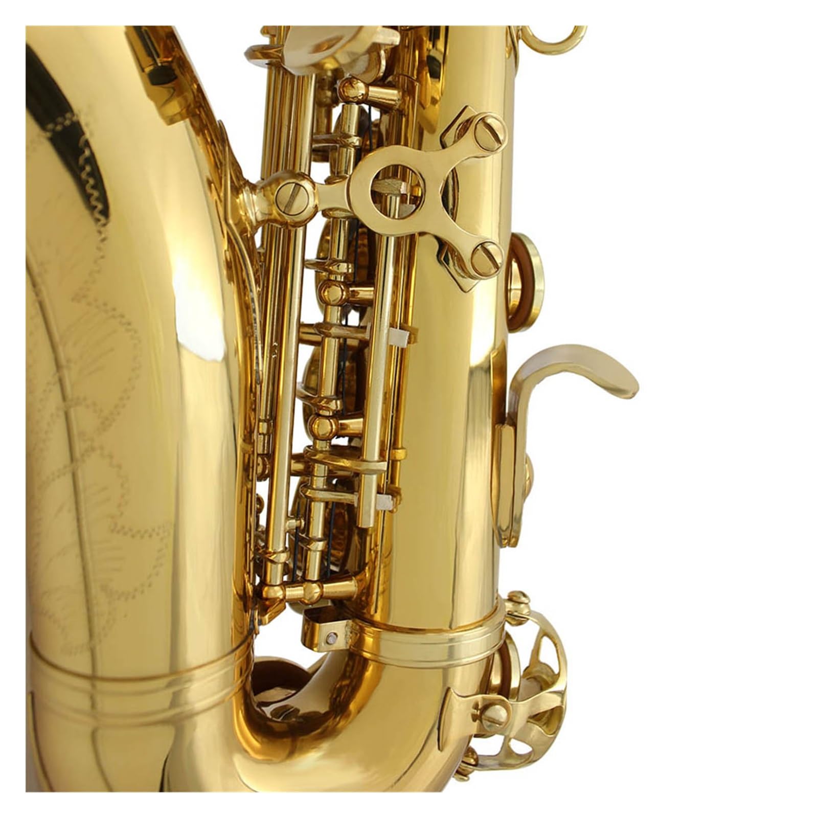 BABYCE Principianti Sassofono Sassofono Soprano Dorato B Flat Sax Soprano Strumento A Fiato Sax Parte per Studenti Principianti