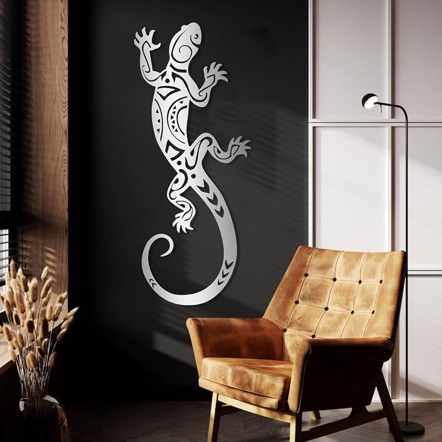 Amazon.com: Gecko Metal Wall Art, Large Gecko Metal Wall