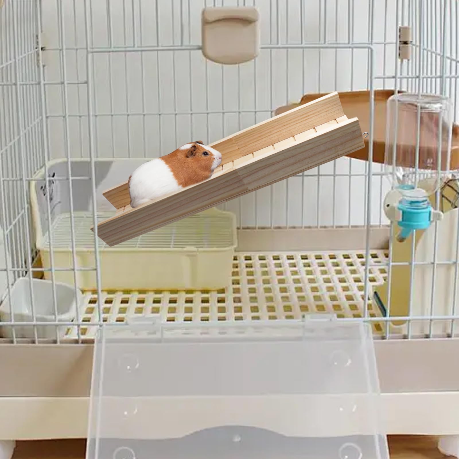 Rampa de madera para cobayas, plataforma para hámster, juguetes de escalera para hámster, accesorios de puente para jaula de cobayas, accesorios de jaula para cobayas, hámster, ratas, chinchillas,