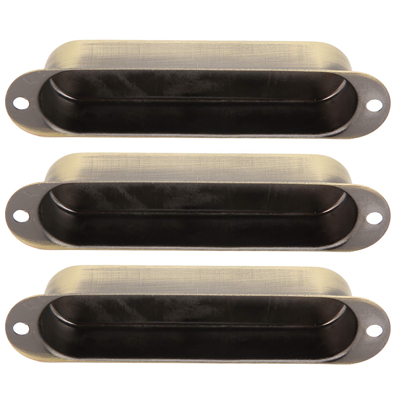 YOUTHINK Pickup Covers Reduce Noise 3-Piece Pickup Cover Set for Guitar Practice (Bronze)