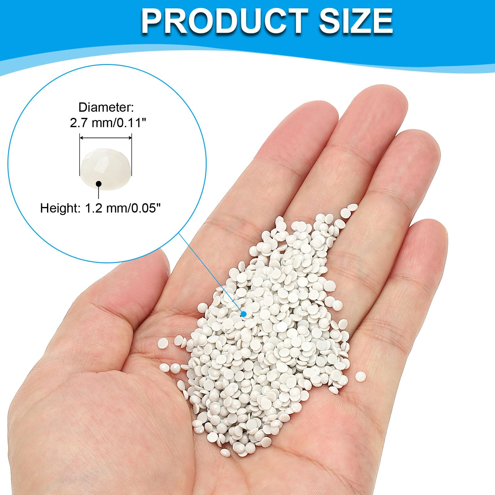 PATIKIL 10000 Pcs Diamond Art Painting Replacement Beads, Resin Crystal Painting Rhinestones - Image 2