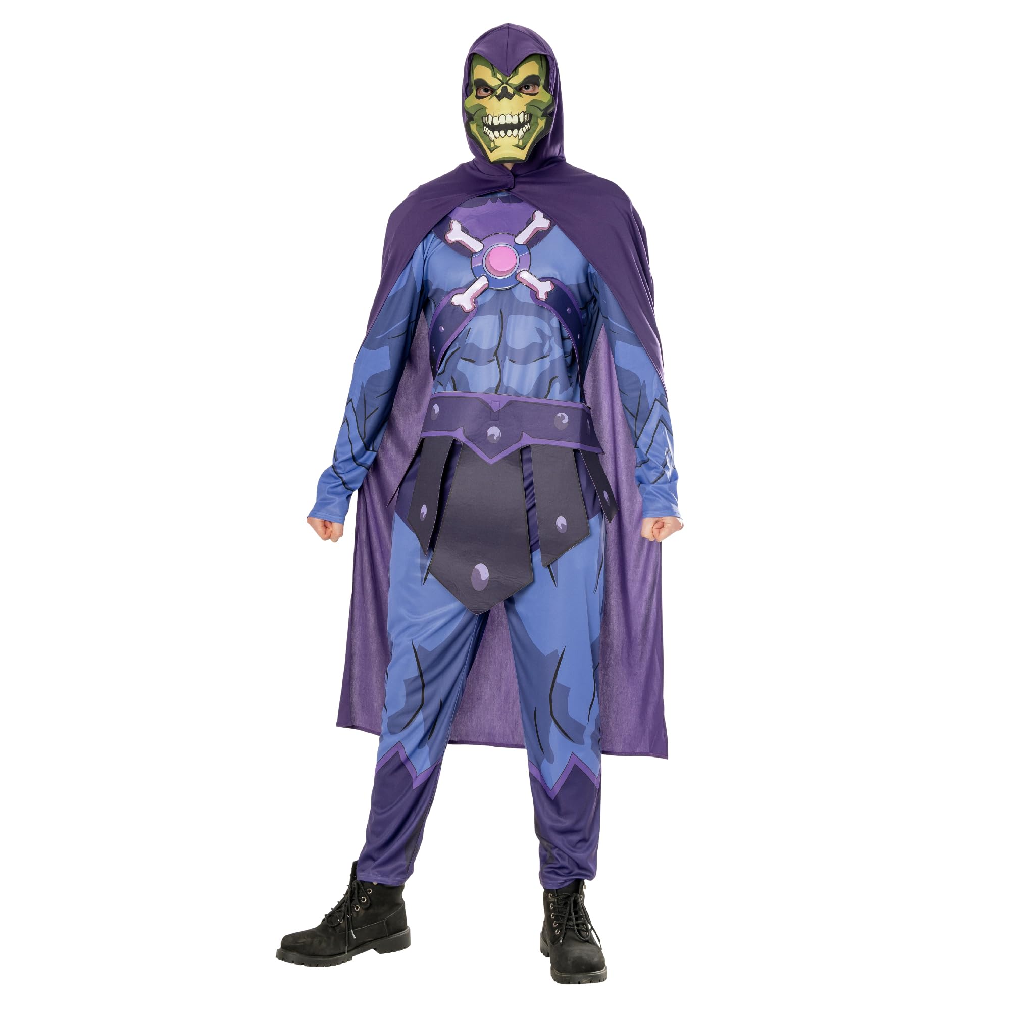 Rubies 301638STD He-Man Skeletor Deluxe Adult Costume Fancy Dress, Men, Multicolour, STD Halloween