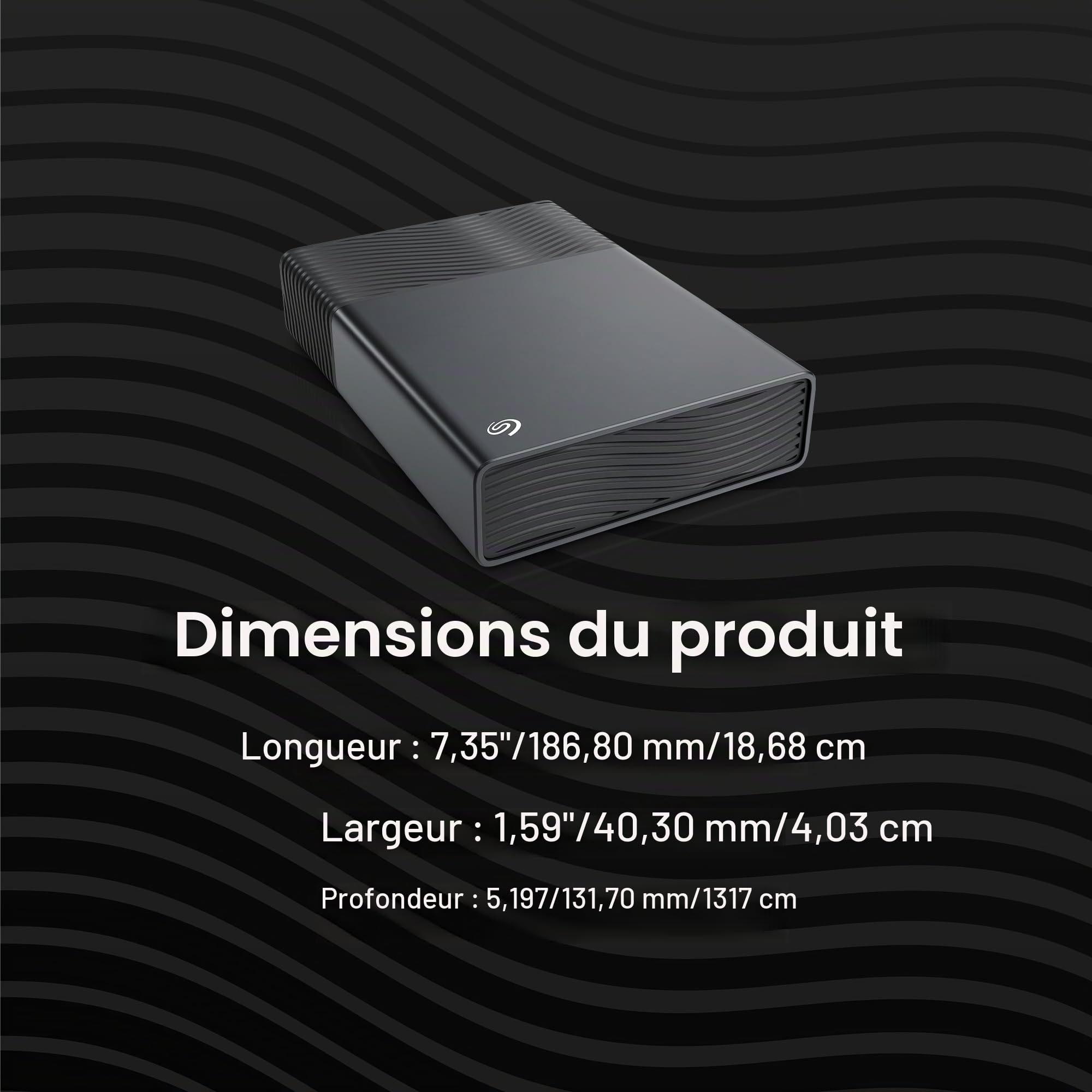 Seagate 8TB One Touch Disque Dur Bureau | USB-C (STNB8000400)
