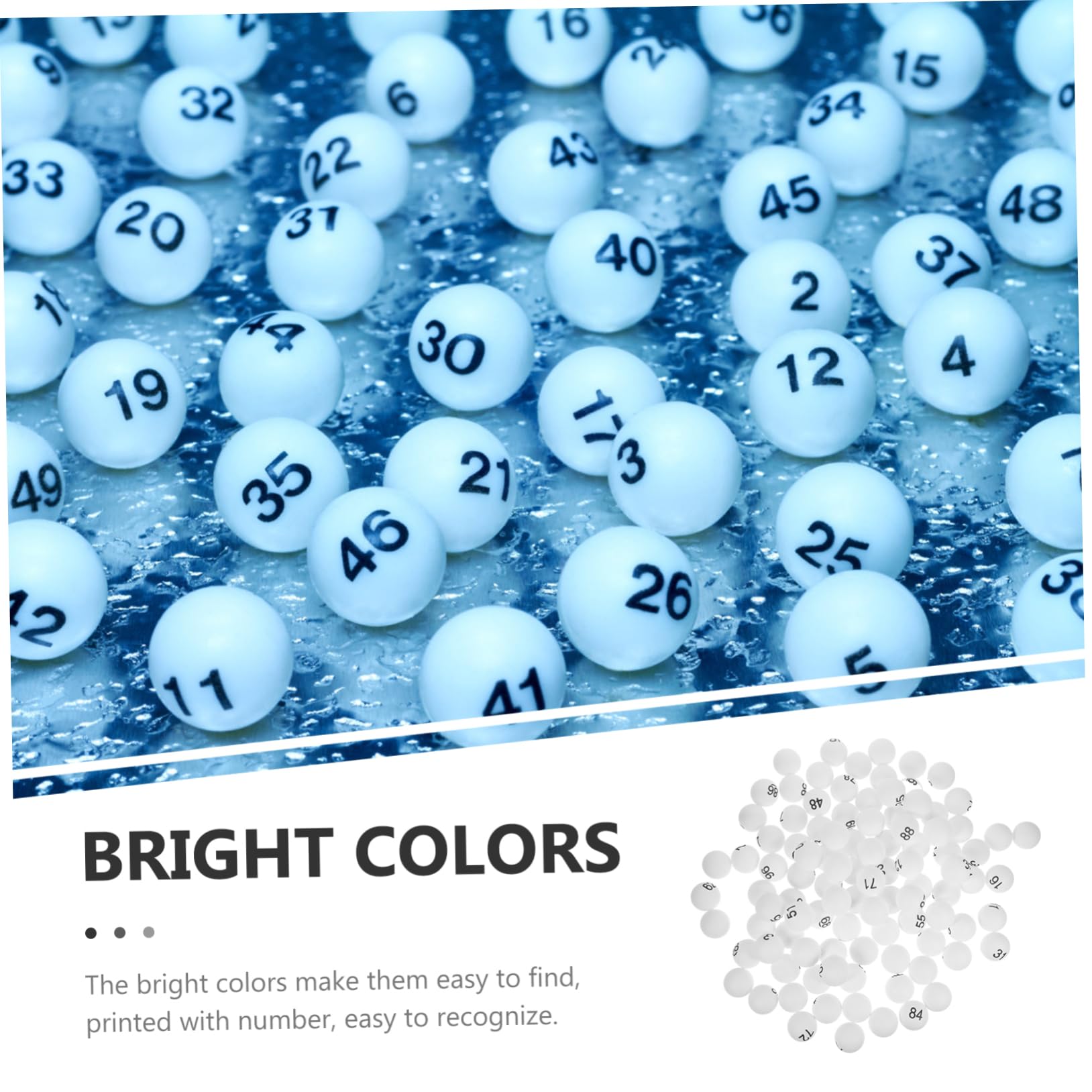 TOYANDONA 100 sztuk plastikowe piłki do tenisa stołowego 4 cm numerowane Bingo Ball lotteria kolorowe kulki ping Pong 1-100 wesele przyjęcie urodzinowe dostarczane czerwone