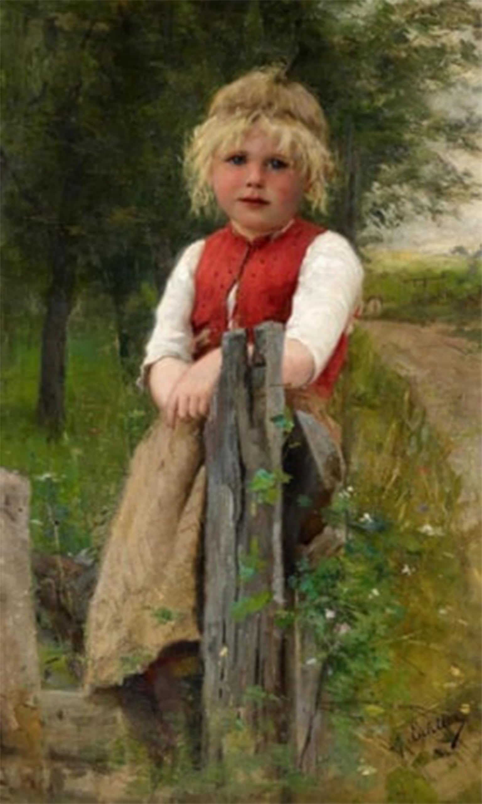 POSTERIIk Vintage Classic Picture Landscape Artwork by Adolf Echtler Portrait Canvas Painting for Office Home Decor 60x90cm