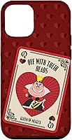 Vista 28 de iPhone 16 Disney Villains The Queen of Hearts Off With Their Heads - Carcasa roja