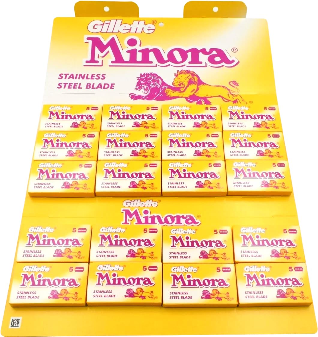 Gillette Minora Stainless - 100 cuchillas de afeitar