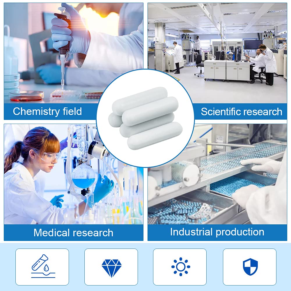 Set 7 Agitatori Magnetici Per Laboratorio - Barre PTFE Per Miscelazione - Foto 2