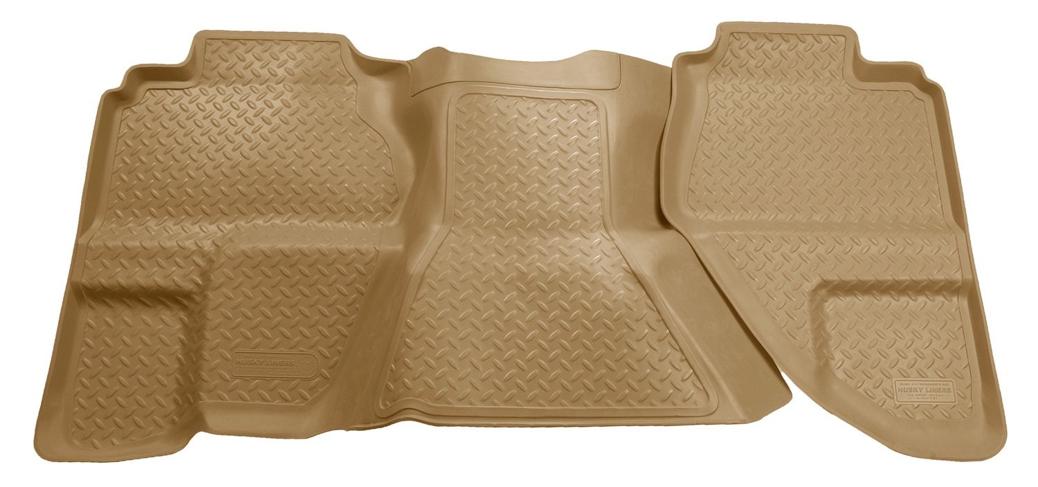 Husky Liners Custom Fit Second Seat Floor Liner for Select Chevrolet Silverado/GMC Sierra Models (Tan)