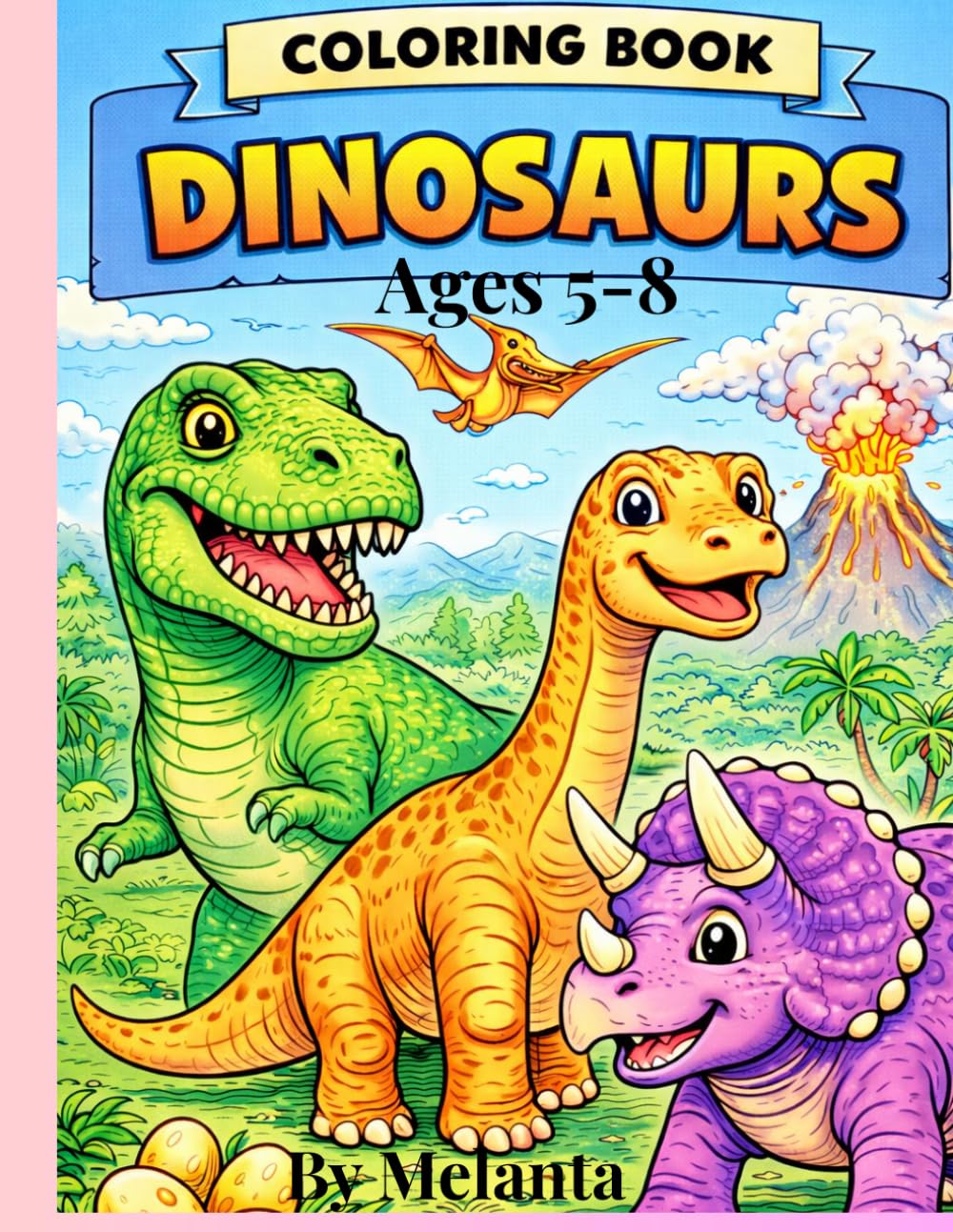 Cute and Fun Dino Coloring Pages for Kids Ages 4–8
