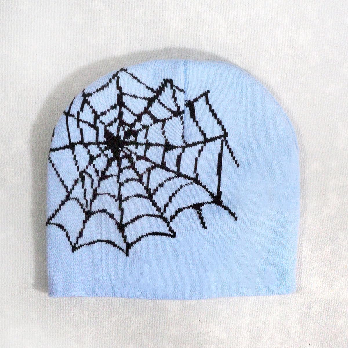 Y2K Beanie for Men Women Knitted Hat Winter Cap Gothic Spider Design Warm Casual Skullies Cold Weather Knit Outdoor - Image 9