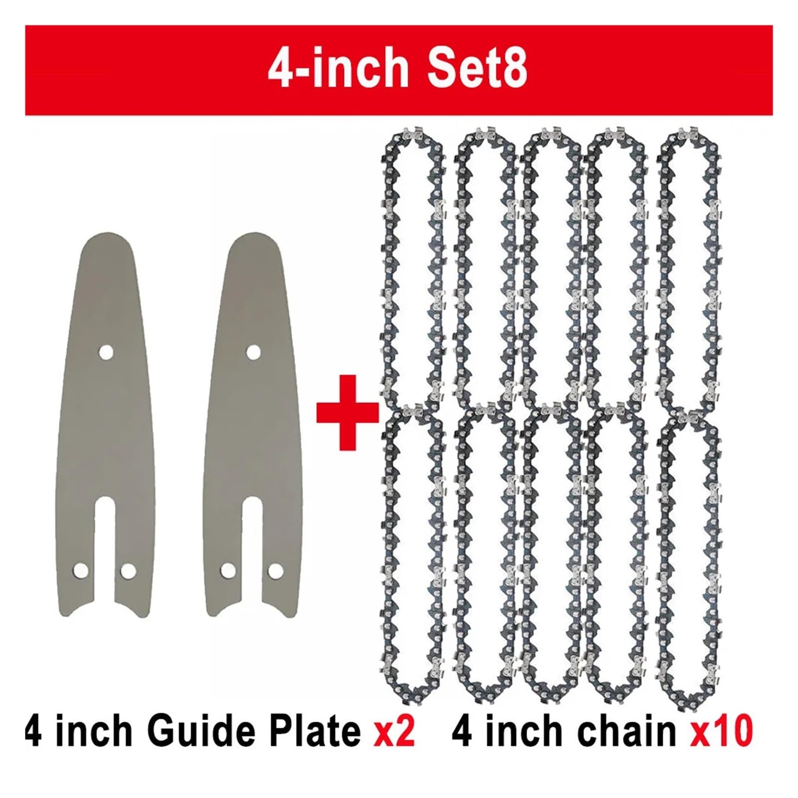 Motosierra de 4 pulgadas para corte de madera, mini sierra inalámbrica, guía de cadena, sierra eléctrica portátil, mini motosierras, accesorios de cadena