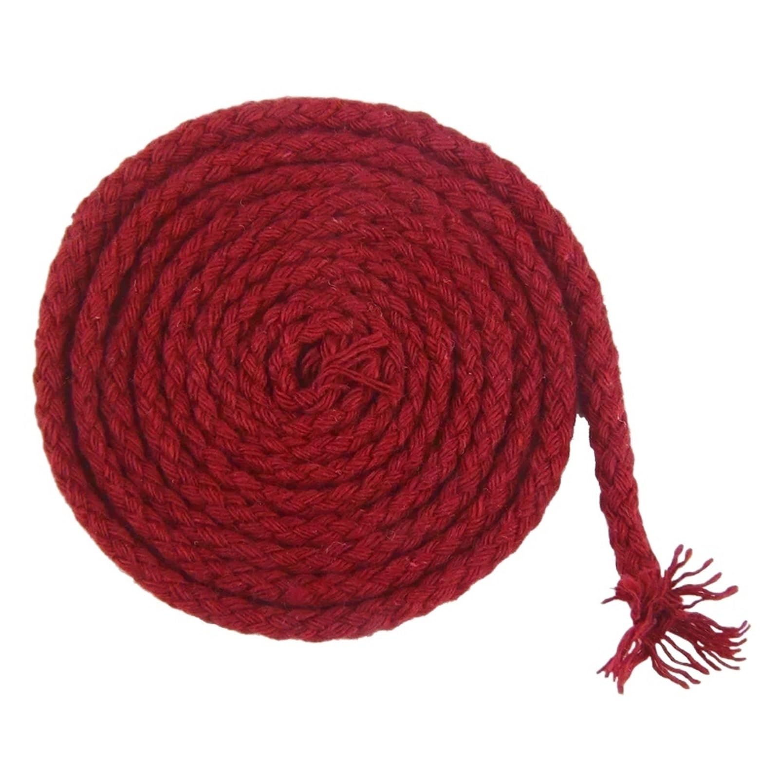 Cotton Macrame Cord 20M 5/7mm Twisted Cotton Cords Braided String Ropes Bag Strap Rope Clothes Home Textile Macrame Thread Cord Sewing Accessories(Wine,7mm)