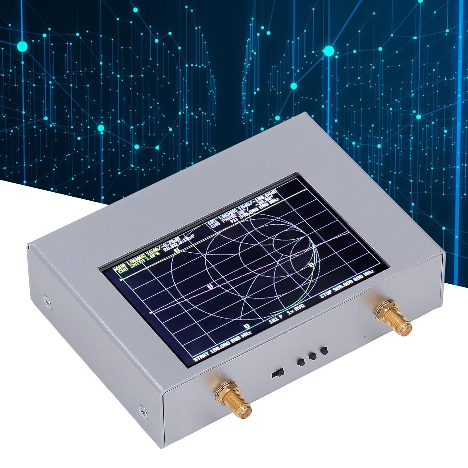 Vector Network Analyzer, Touch Screen UHF Antenna Analyzer, 4in HF VHF