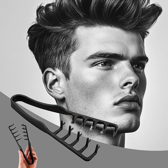 2-Piece Texturising Wide-Tooth Styling Combs, texture comb men