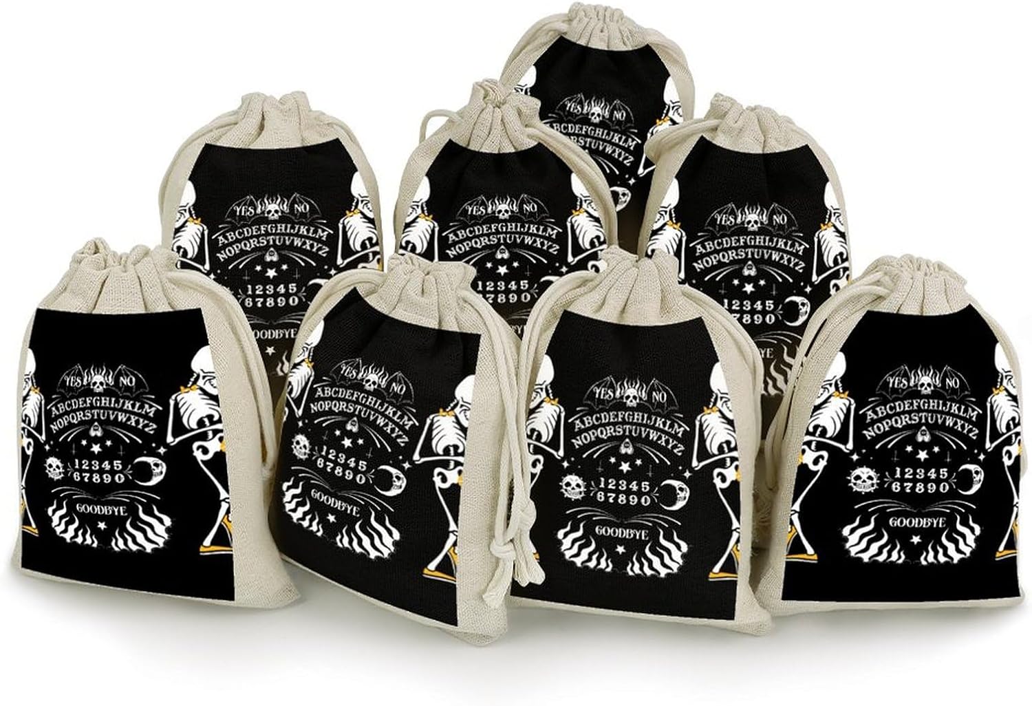 Funny Skeleton Spirit Board Sun Moon Goth Skull Black Lightweight And Compact Small Bundle Pocket