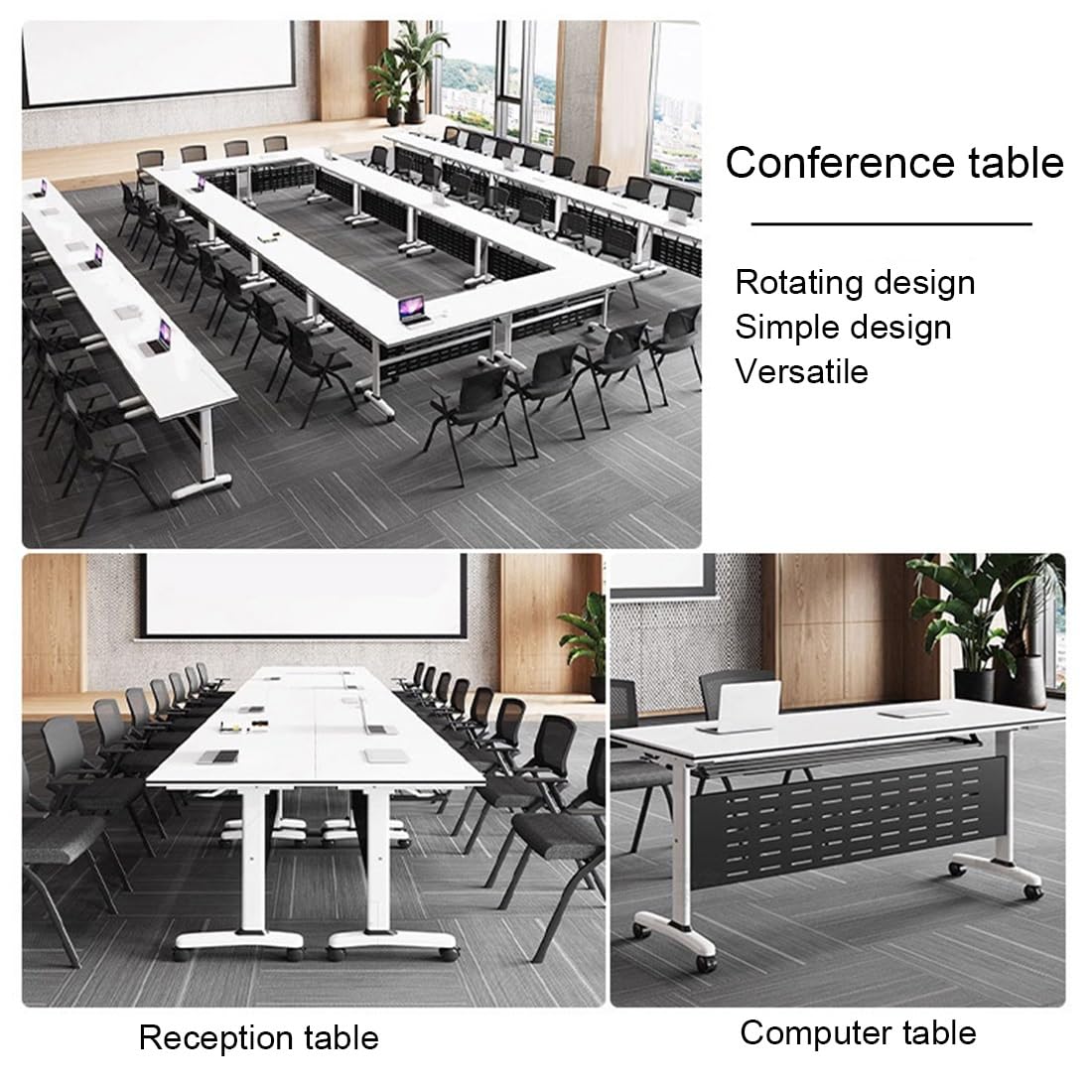 Amazon.com: 47/55 in Conference Table, Meeting Table for