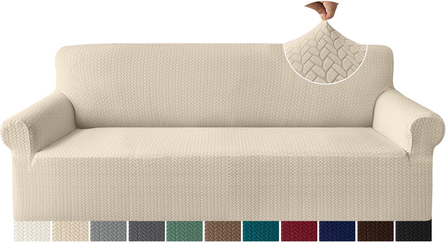 Granbest Premium Fashion Design Extra Large Sofa Covers 4 Seater, Anti