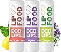 Vista 1 de Eco Lips Lip Food - Bálsamo labial orgánico y denso en nutrientes (nutre, rellena y protege)