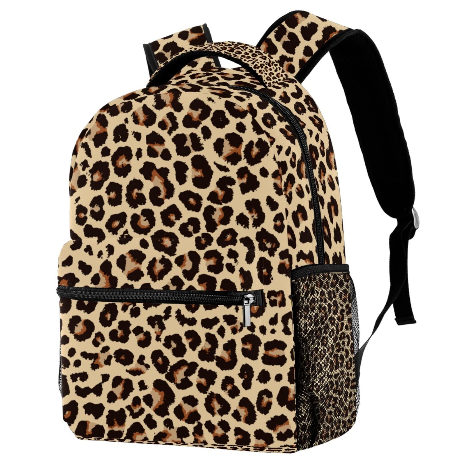 Eslifey Abstract Leopard Pattern Casual Backpack Rucksack School Bag Travel Daypack for Women Men, Multicolor 4, One Size