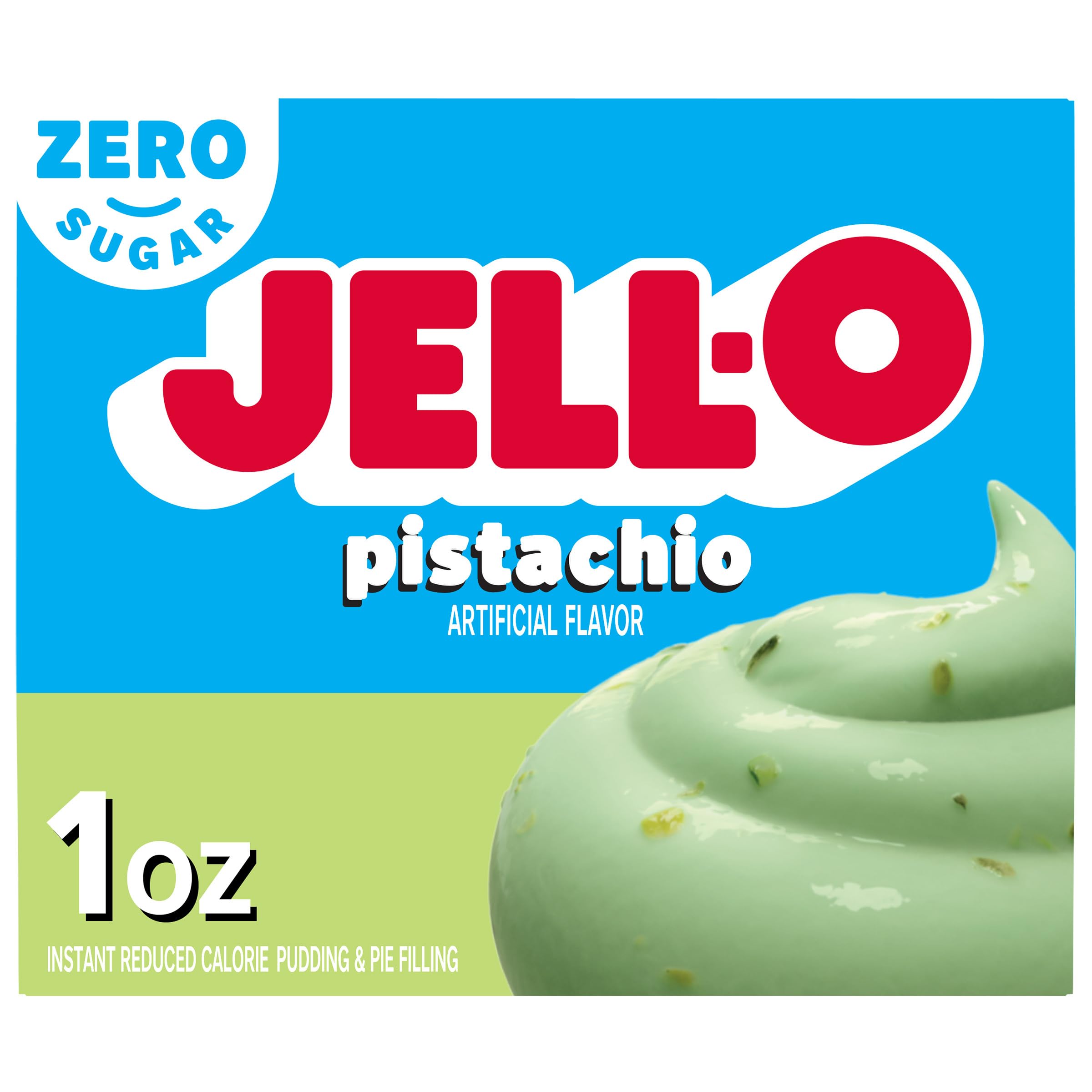 Pistachio Zero Sugar Instant Reduced Calorie Pudding & Pie Filling Mix, 1 oz Box